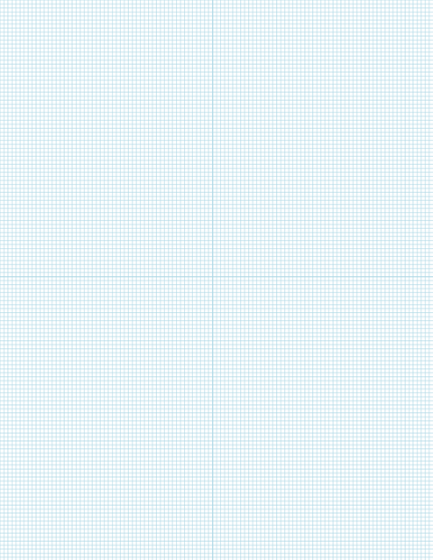 Metric Grid Paper (2mm) - Blue with 2x2 Quadrants