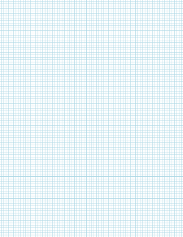 Metric Grid Paper (2mm) - Blue with 4x4 Grid