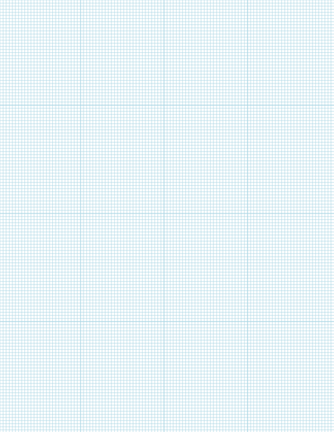 Metric Grid Paper (2mm) - Blue with 4x4 Grid