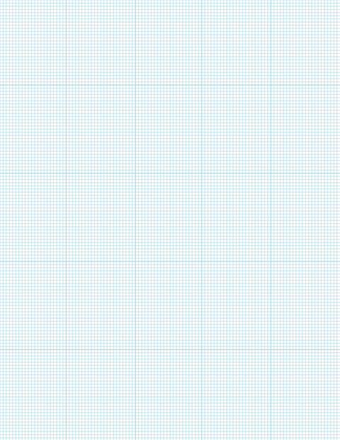 Metric Grid Paper (2mm) - Blue with 5x5 Grid