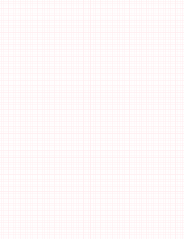 Metric Grid Paper (2mm) - Red with 2x2 Quadrants