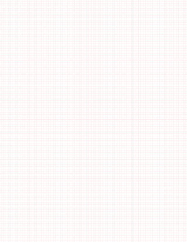 Metric Grid Paper (2mm) - Red with 4x4 Grid