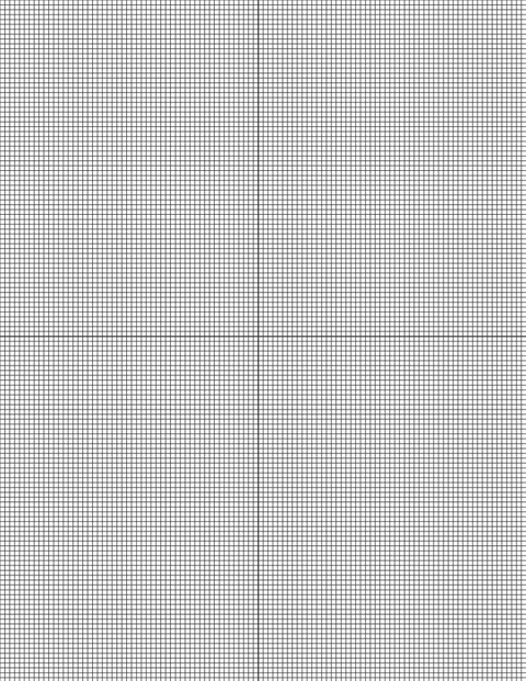 Metric Grid Paper (2mm) - Black with 2x2 Quadrants