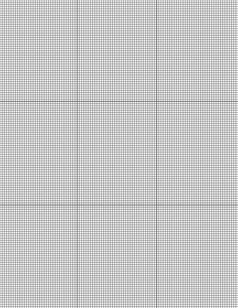 Metric Grid Paper (2mm) - Black with 3x3 Grid