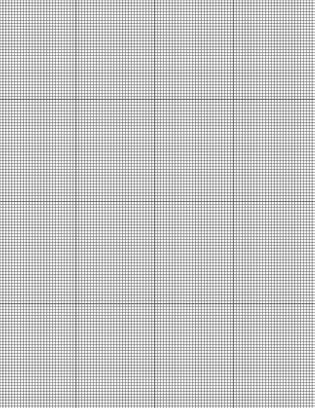 Metric Grid Paper (2mm) - Black with 4x4 Grid