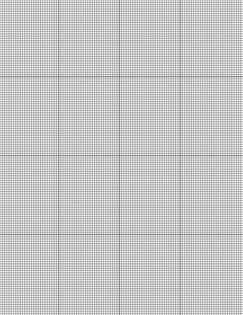 Metric Grid Paper (2mm) - Black with 4x4 Grid