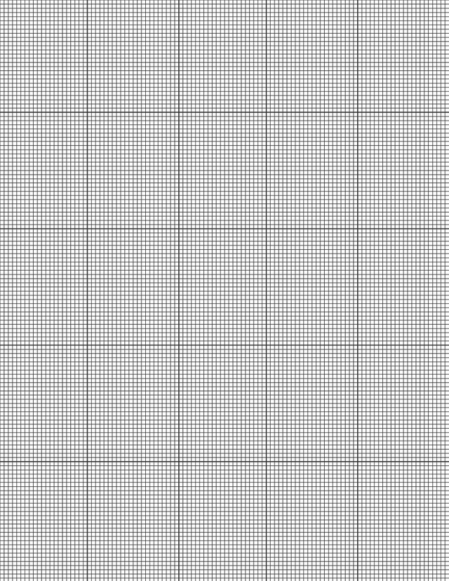Metric Grid Paper (2mm) - Black with 5x5 Grid