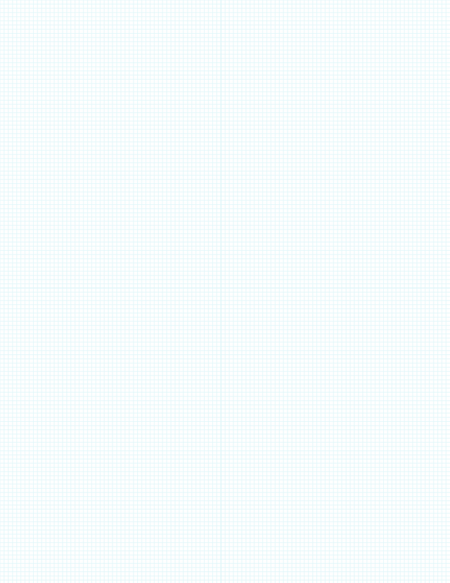 Metric Grid Paper (2mm) - Cyan with 2x2 Quadrants