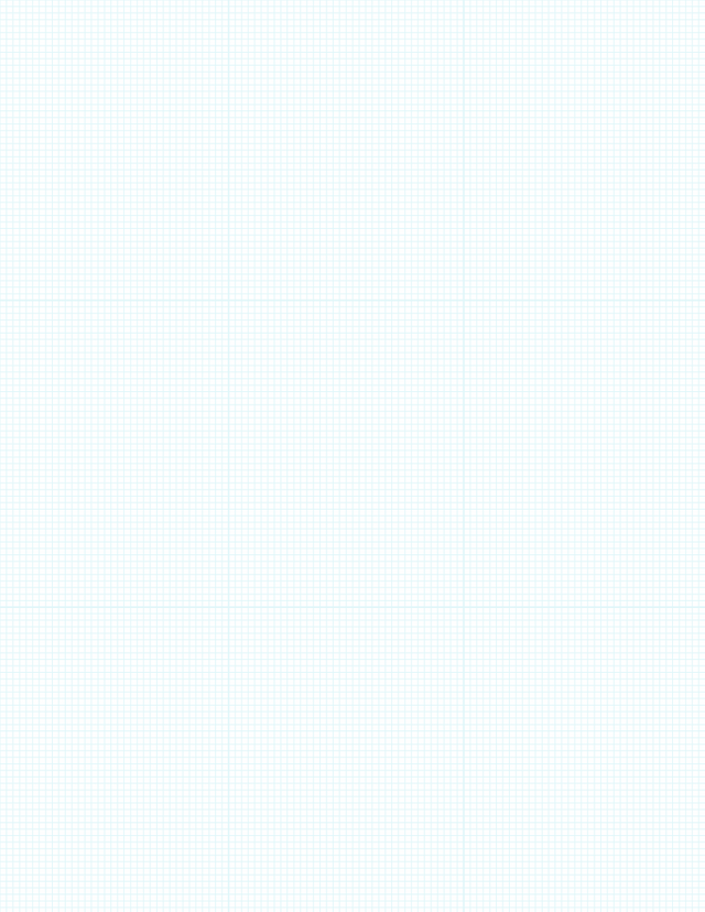 Metric Grid Paper (2mm) - Cyan with 3x3 Grid