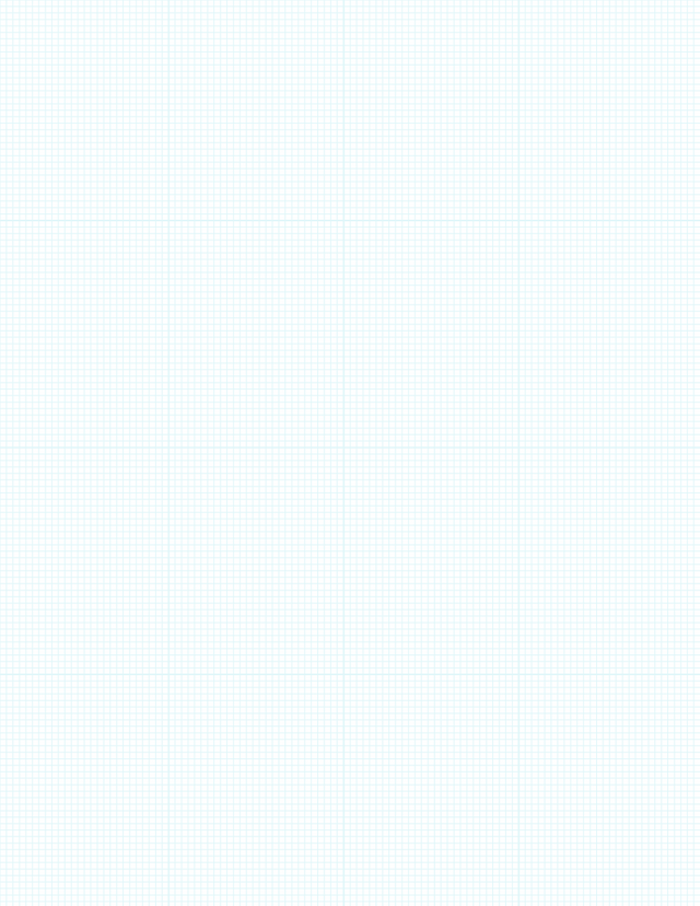 Metric Grid Paper (2mm) - Cyan with 4x4 Grid