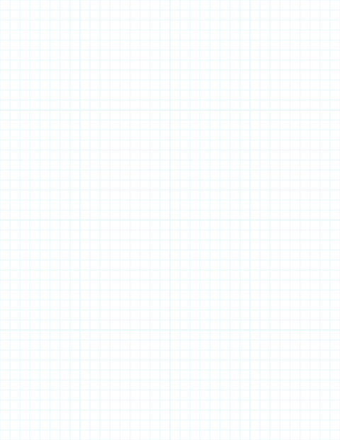 1/4-inch Grid Paper - Cyan with 4x4 Grid