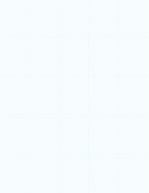 Metric Grid Paper (2mm) - Cyan with 5x5 Grid