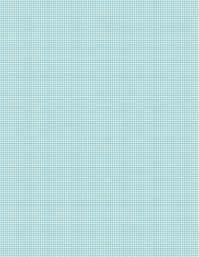 Metric Grid Paper (2mm) - Teal Standard