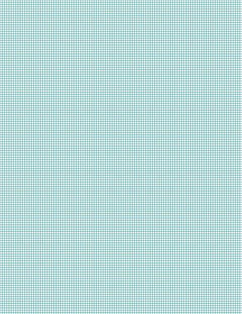 Metric Grid Paper (2mm) - Teal Standard