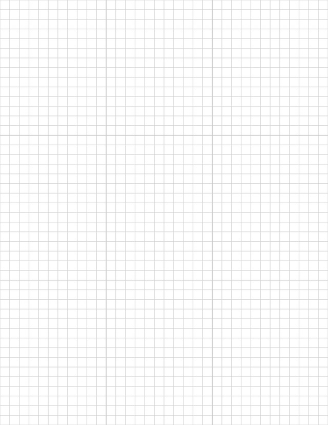 1/4-inch Grid Paper - Gray with 3x3 Grid