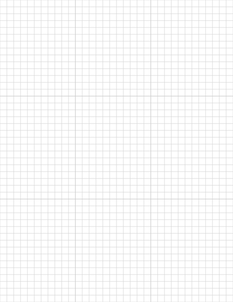1/4-inch Grid Paper - Gray with 3x3 Grid