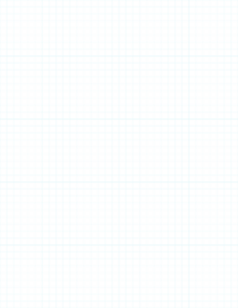 1/4-inch Grid Paper - Cyan with 5x5 Grid