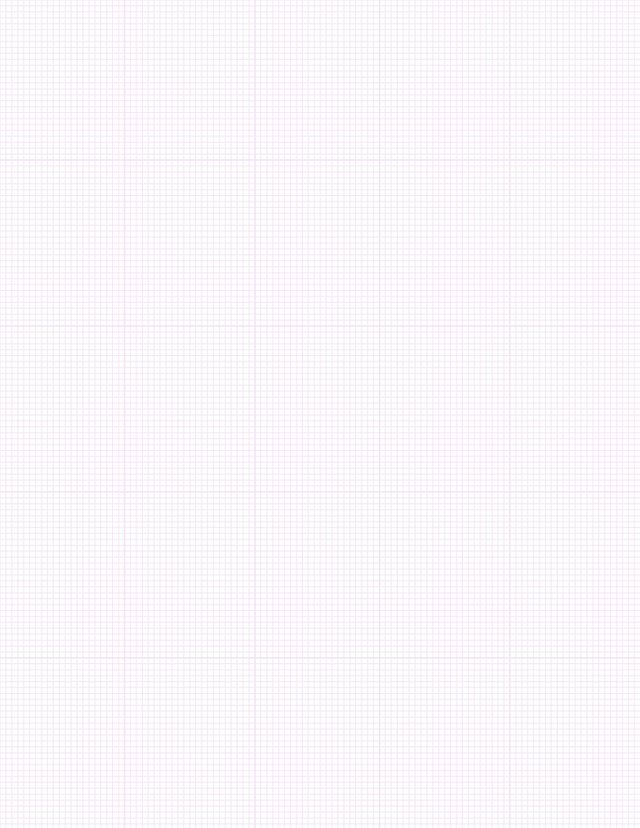 Metric Grid Paper (2mm) - Purple with 5x5 Grid