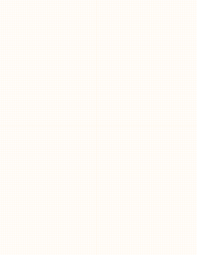 Metric Grid Paper (2mm) - Orange with 2x2 Quadrants