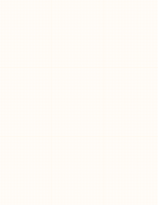 Metric Grid Paper (2mm) - Orange with 3x3 Grid