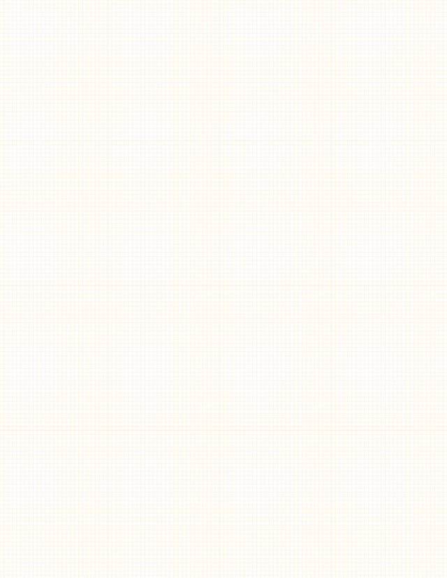 Metric Grid Paper (2mm) - Orange with 4x4 Grid