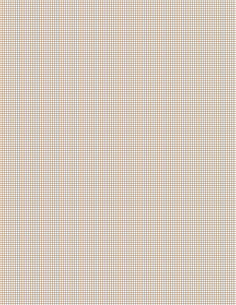 Metric Grid Paper (2mm) - Sepia Standard