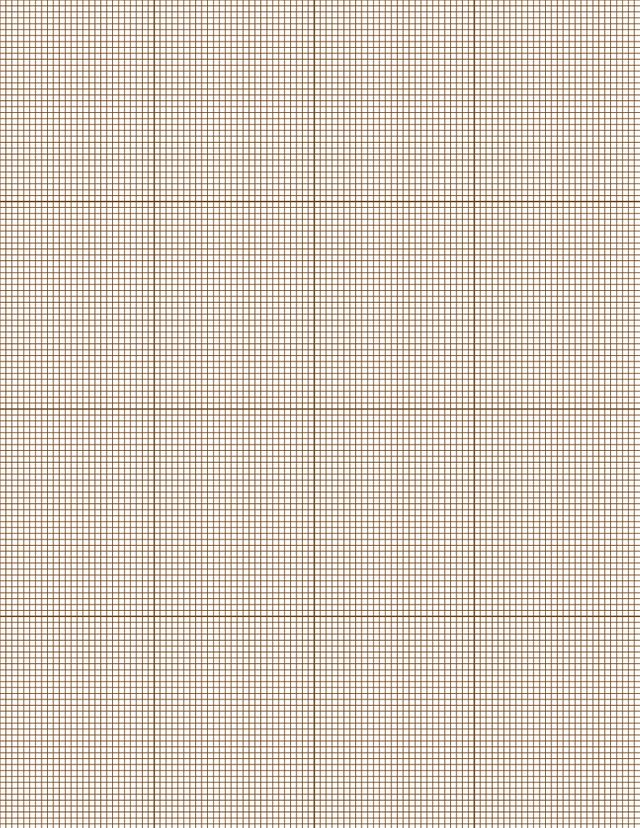 Metric Grid Paper (2mm) - Sepia with 4x4 Grid
