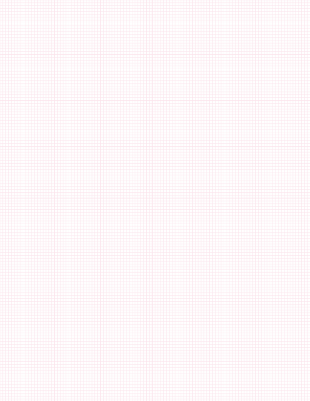 Metric Grid Paper (2mm) - Pink with 2x2 Quadrants