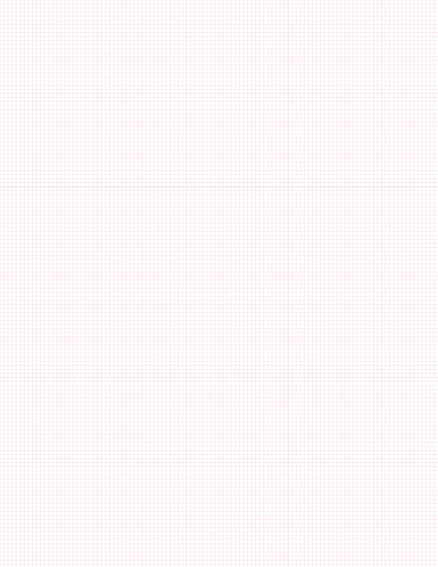 Metric Grid Paper (2mm) - Pink with 3x3 Grid