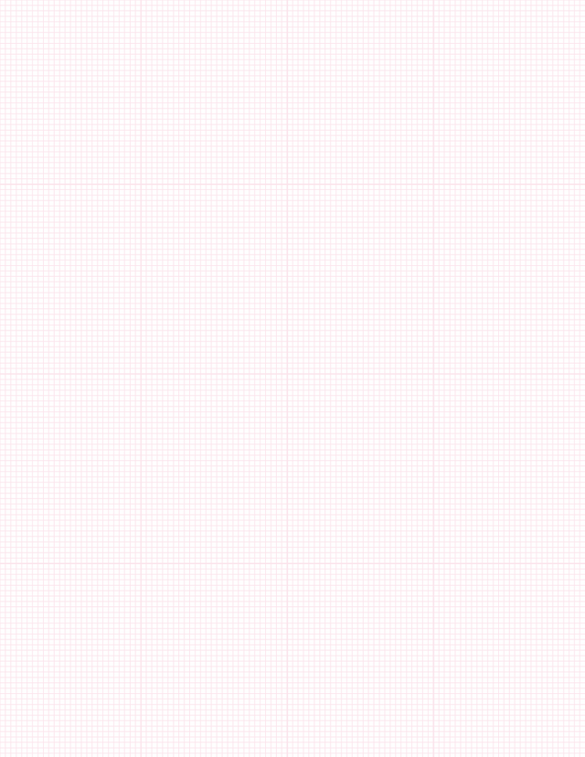Metric Grid Paper (2mm) - Pink with 4x4 Grid