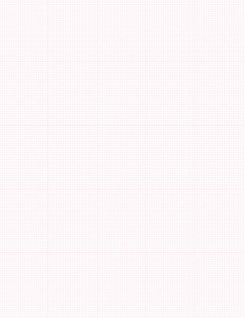 Metric Grid Paper (2mm) - Pink with 5x5 Grid