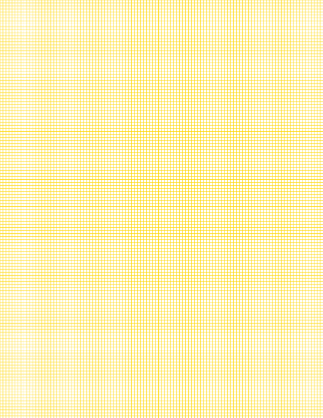 Metric Grid Paper (2mm) - Gold with 2x2 Quadrants