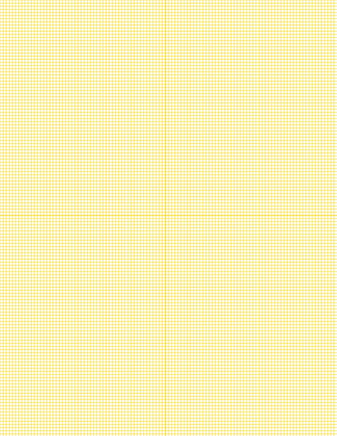 Metric Grid Paper (2mm) - Gold with 2x2 Quadrants