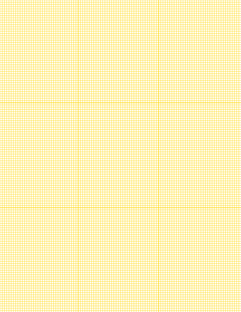 Metric Grid Paper (2mm) - Gold with 3x3 Grid