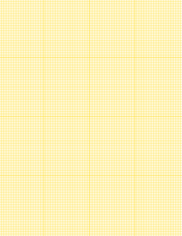 Metric Grid Paper (2mm) - Gold with 4x4 Grid