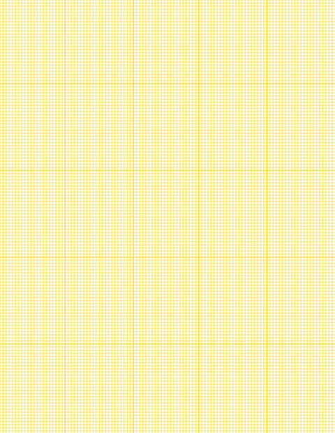 Metric Grid Paper (2mm) - Gold with 5x5 Grid