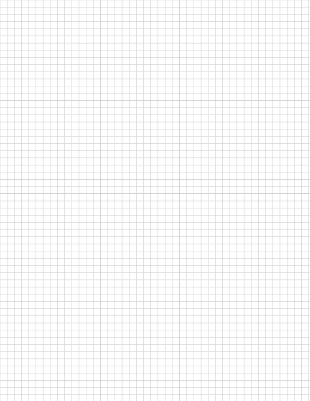 Metric Grid Paper (5mm) - Gray with 2x2 Quadrants