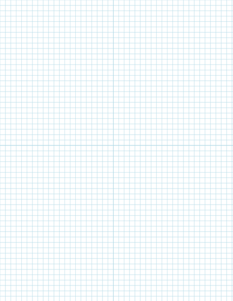 Metric Grid Paper (5mm) - Blue with 2x2 Quadrants