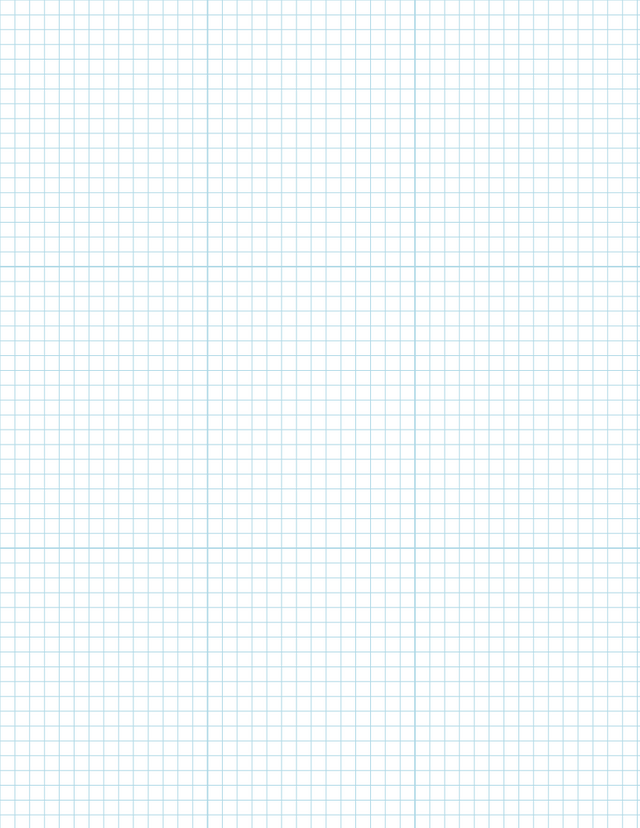 Metric Grid Paper (5mm) - Blue with 3x3 Grid