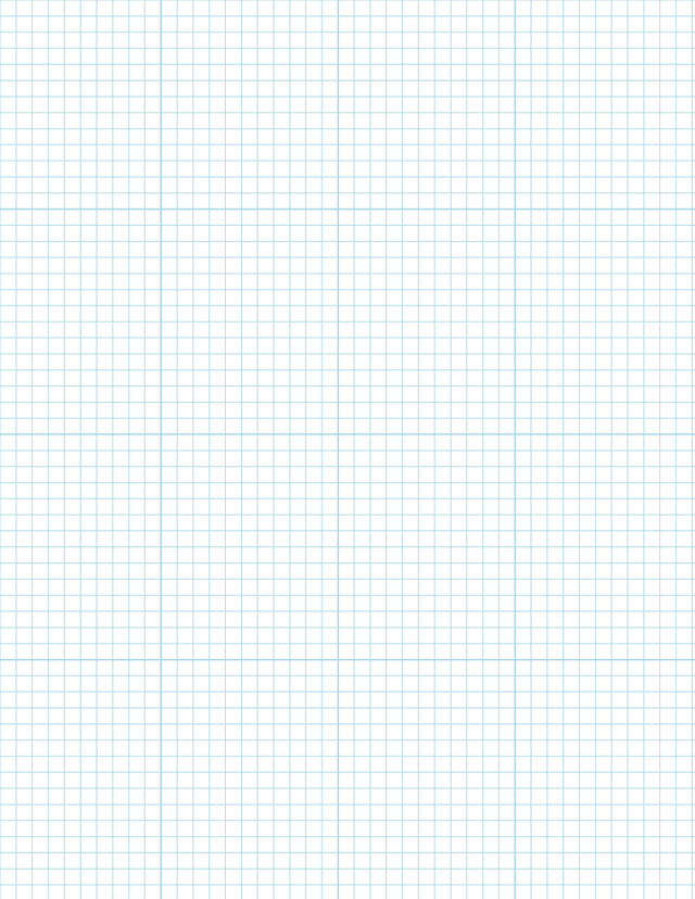 Metric Grid Paper (5mm) - Blue with 4x4 Grid