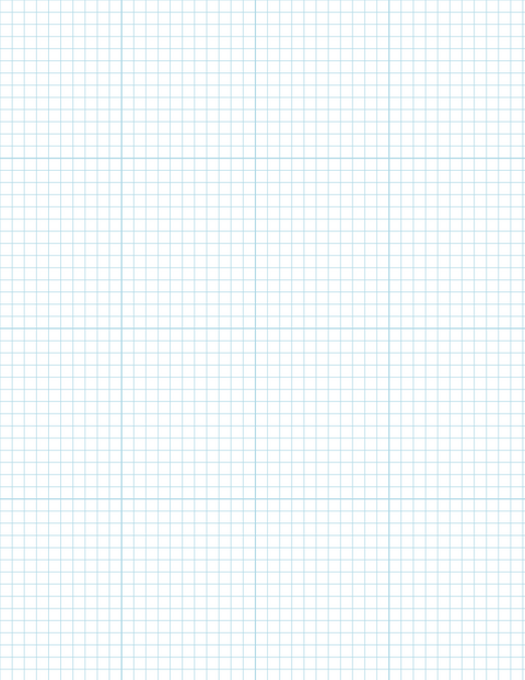 Metric Grid Paper (5mm) - Blue with 4x4 Grid