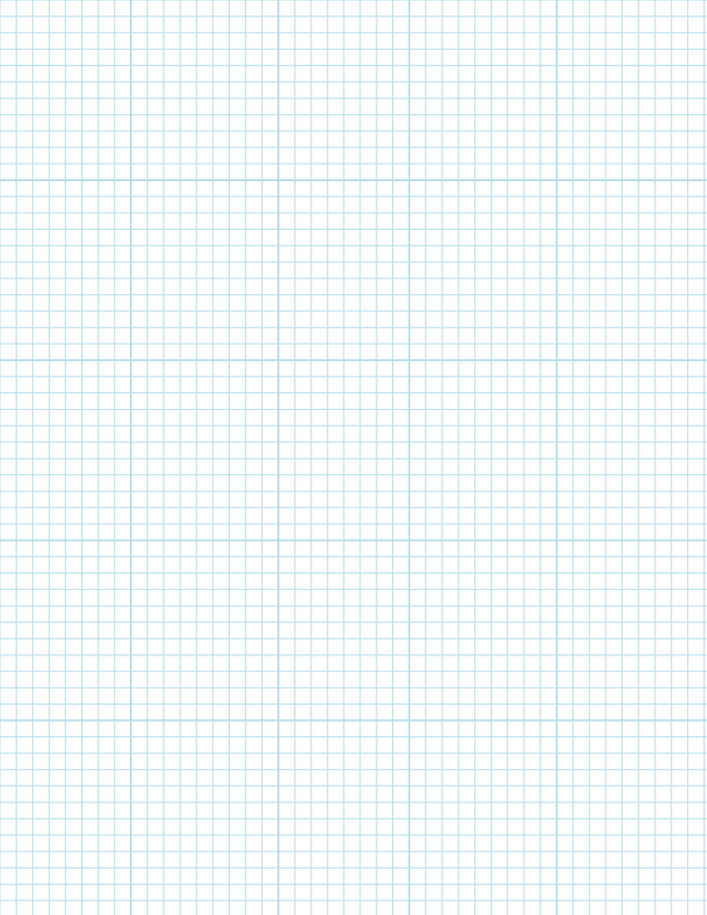 Metric Grid Paper (5mm) - Blue with 5x5 Grid