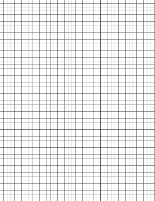Metric Grid Paper (5mm) - Black with 3x3 Grid