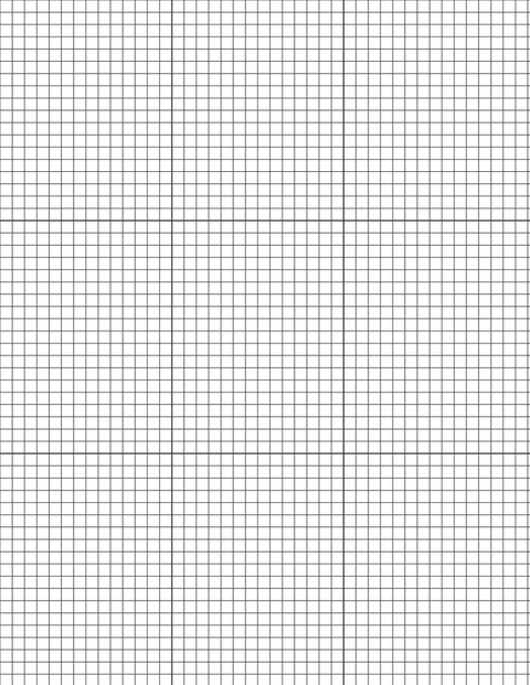 Metric Grid Paper (5mm) - Black with 3x3 Grid