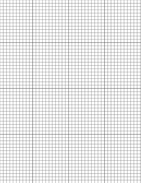 Metric Grid Paper (5mm) - Black with 4x4 Grid