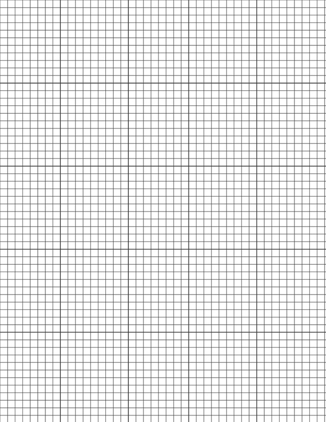 Metric Grid Paper (5mm) - Black with 5x5 Grid
