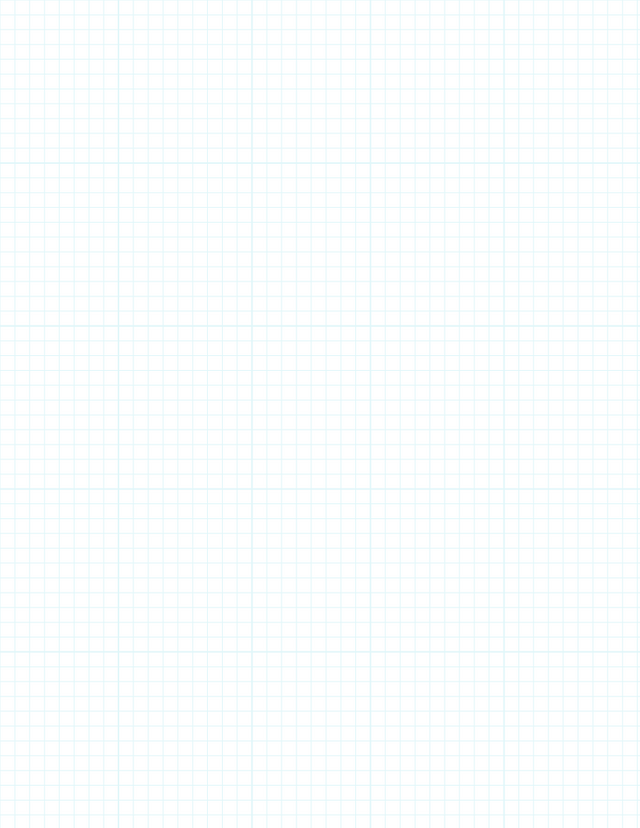 Metric Grid Paper (5mm) - Cyan with 5x5 Grid