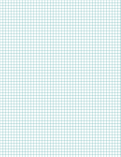 Metric Grid Paper (5mm) - Teal Standard