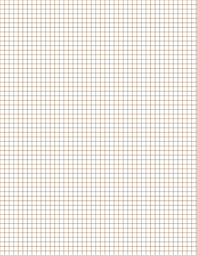 Metric Grid Paper (5mm) - Sepia Standard