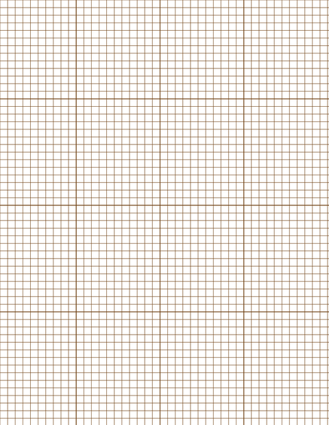Metric Grid Paper (5mm) - Sepia with 4x4 Grid